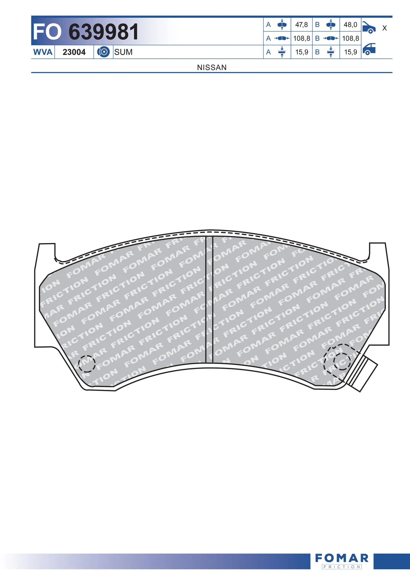 Brake Pad Set, disc brake
